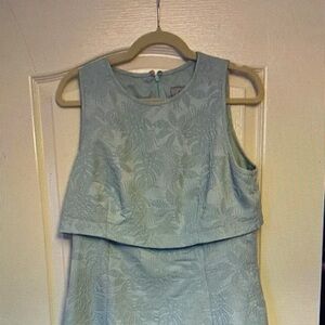 Elegant Sleeveless Blue Midi Dress